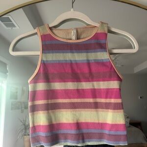 Anthropologie Multicolor Striped Tank Top